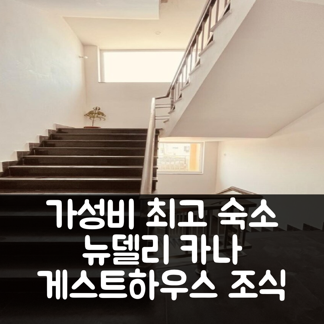 뉴델리 숙소 여행 호텔 추천 카나 게스트하우스 | 가성비 최고의 위치와 조식 정보 5가지