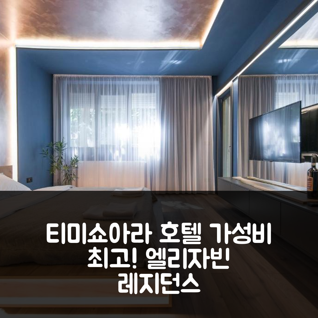 티미쇼아라 숙소 여행 호텔 추천 엘리자베틴 레지던스 | 가성비 뛰어난 위치와 조식 정보 5가지